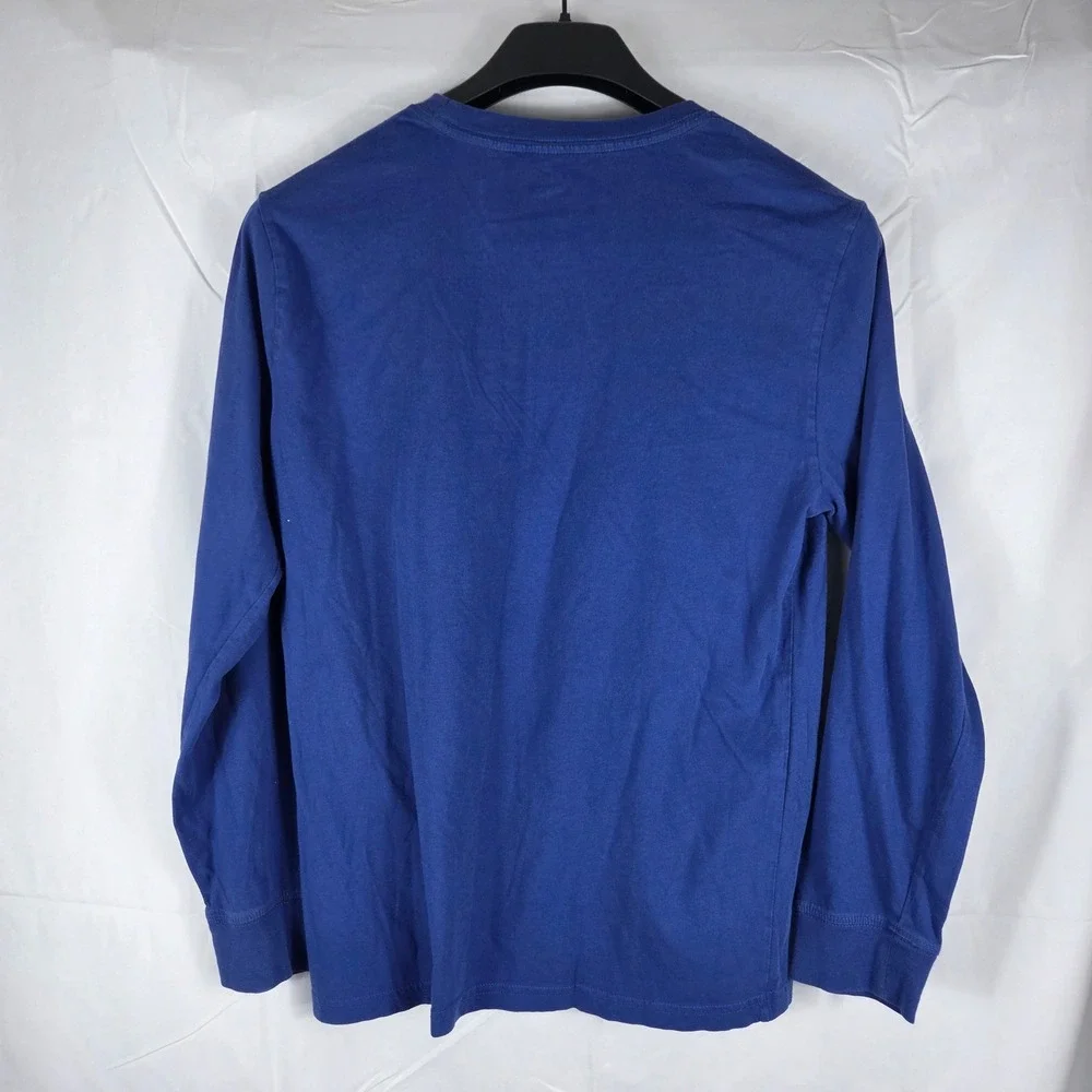 Polo Ralph Lauren Mens XL Blue Long Sleeve T-Shirt Red Pony Logo Cotton Tee